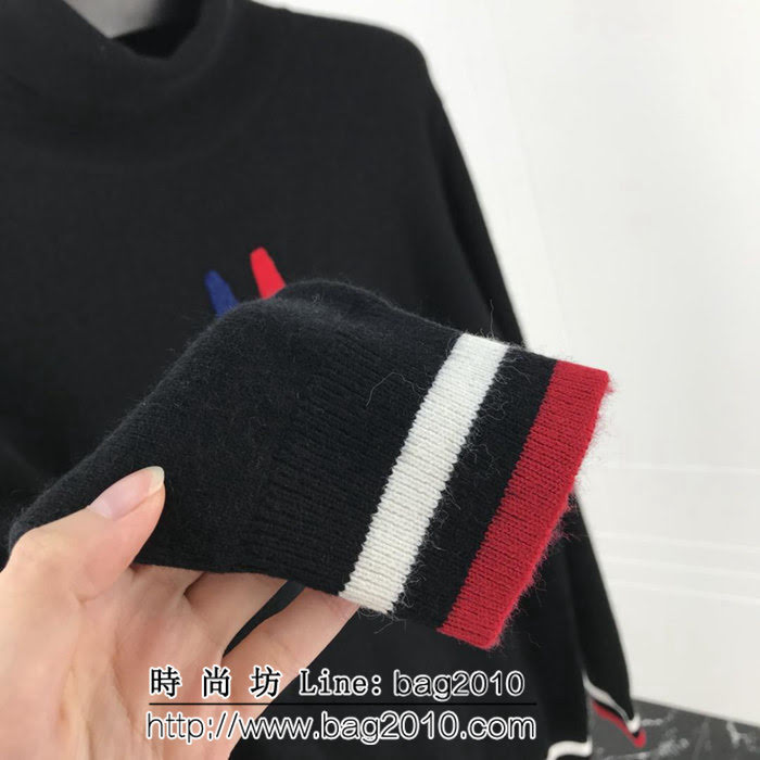 MONCLER蒙口 18ss秋冬新款 雙側字母提花logo 貂絨衫 男款羊毛衫 ydi1959